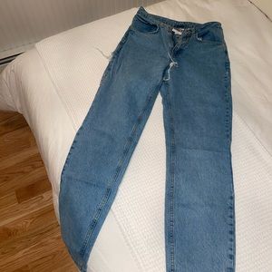 Ragged Priest Cut Out Butt Straight Leg Jeans
